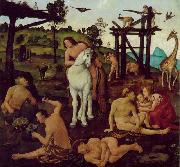 Piero di Cosimo Vulcan and Aeolus painting